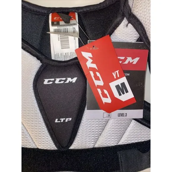 NWT CCM LTP Hockey Shoulder Pads Junior YT Medium - Picture 2 of 4